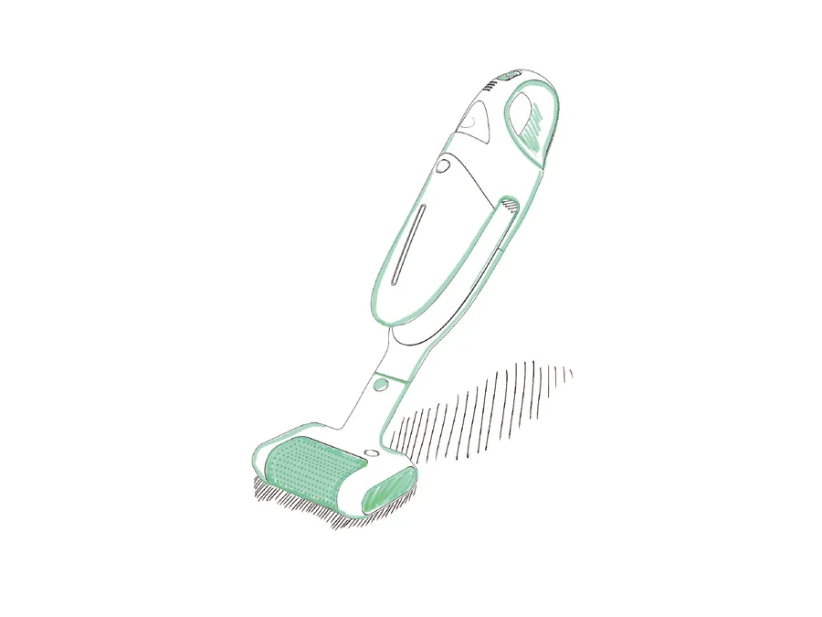 Vacuum cleaner form exploration sketch 8