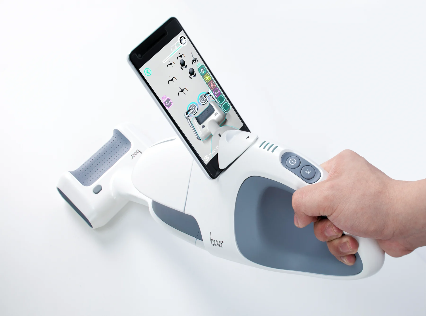 Alternate suction head used with the mobile game
