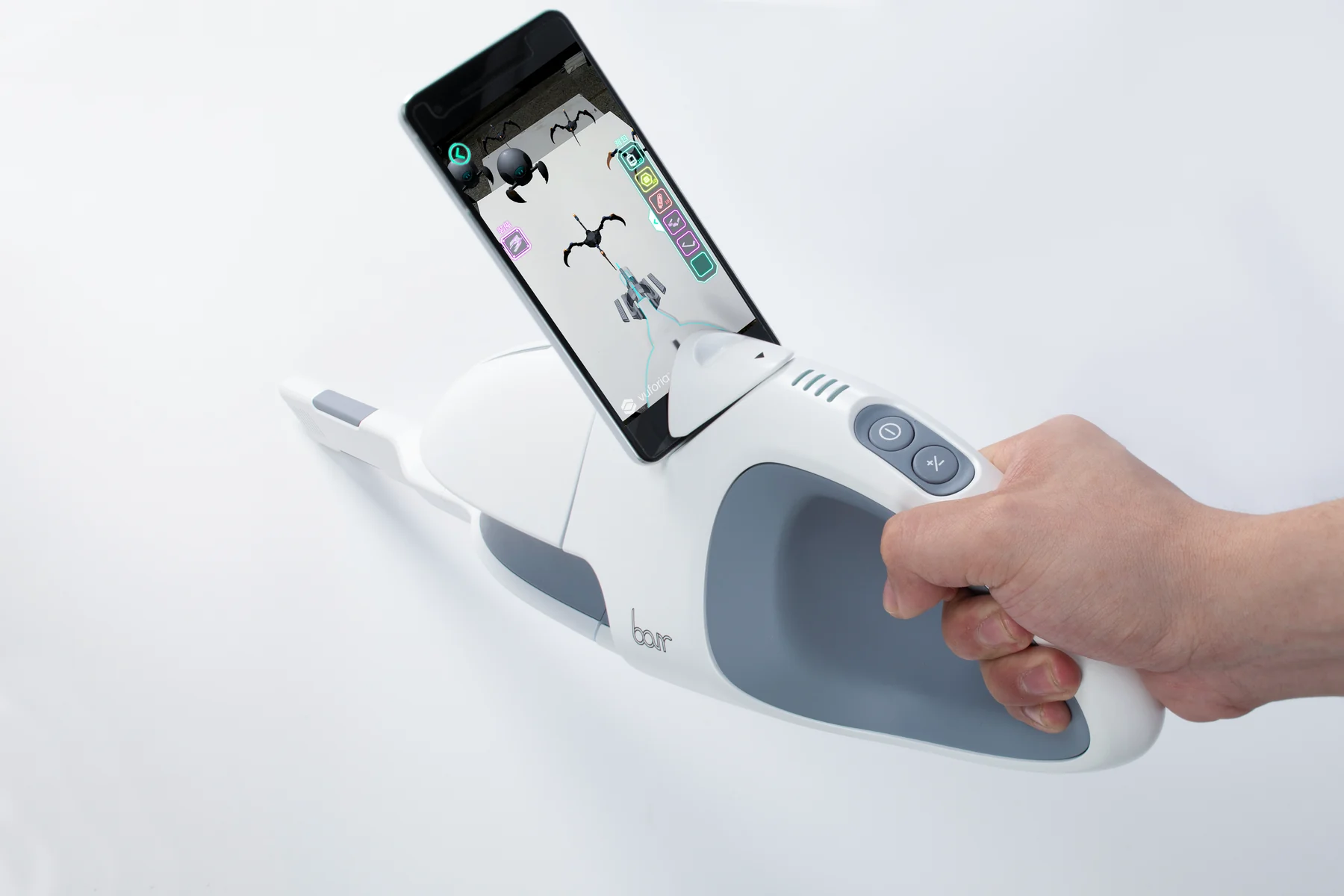 Handheld cleaning mode with the mobile game